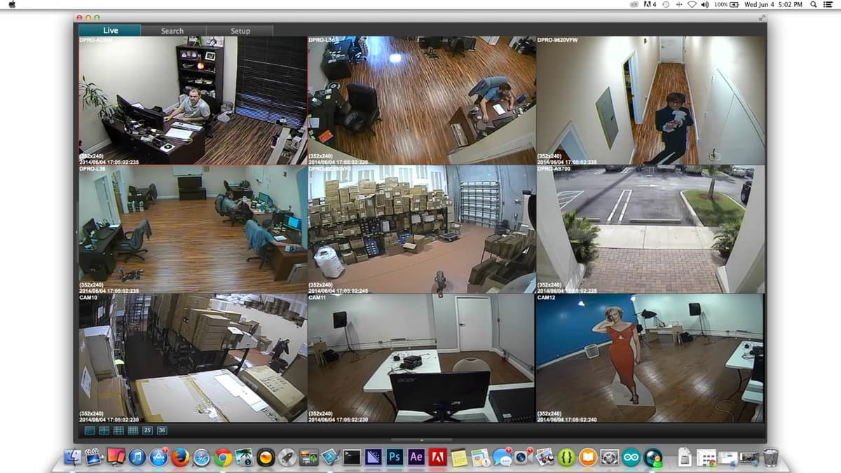 Webcam office works