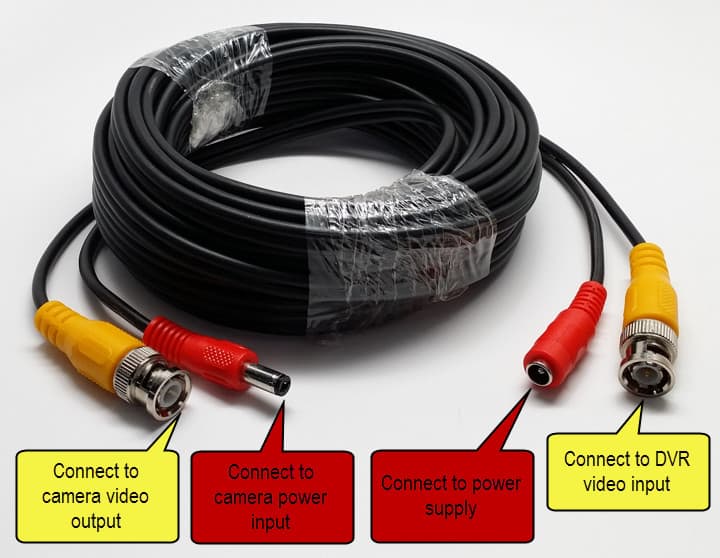 Pre-made Siamese Cables for Security Cameras