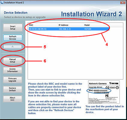 Video Decoder Setup - Select Device