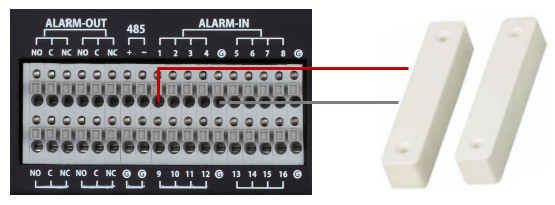 DVR Alarm Input Wiring