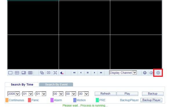 iDVR-PRO Web Browser Backup