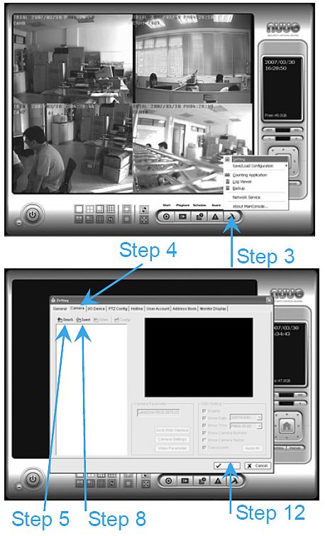 NUUO IP Camera Setup 1