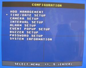 Surveillance DVR Time Date Setup