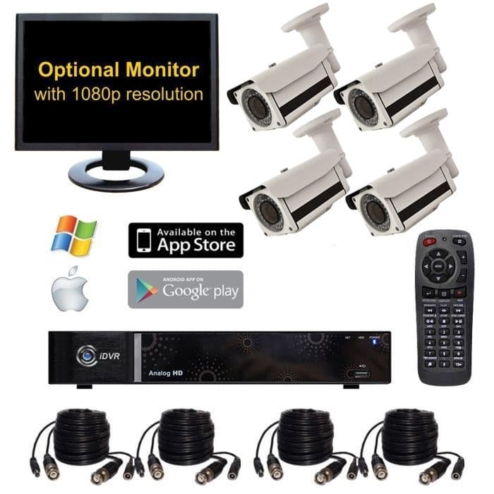 4 outdoor camera security system